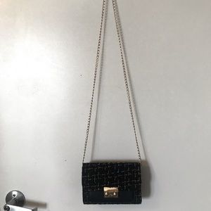 Crossbody black purse